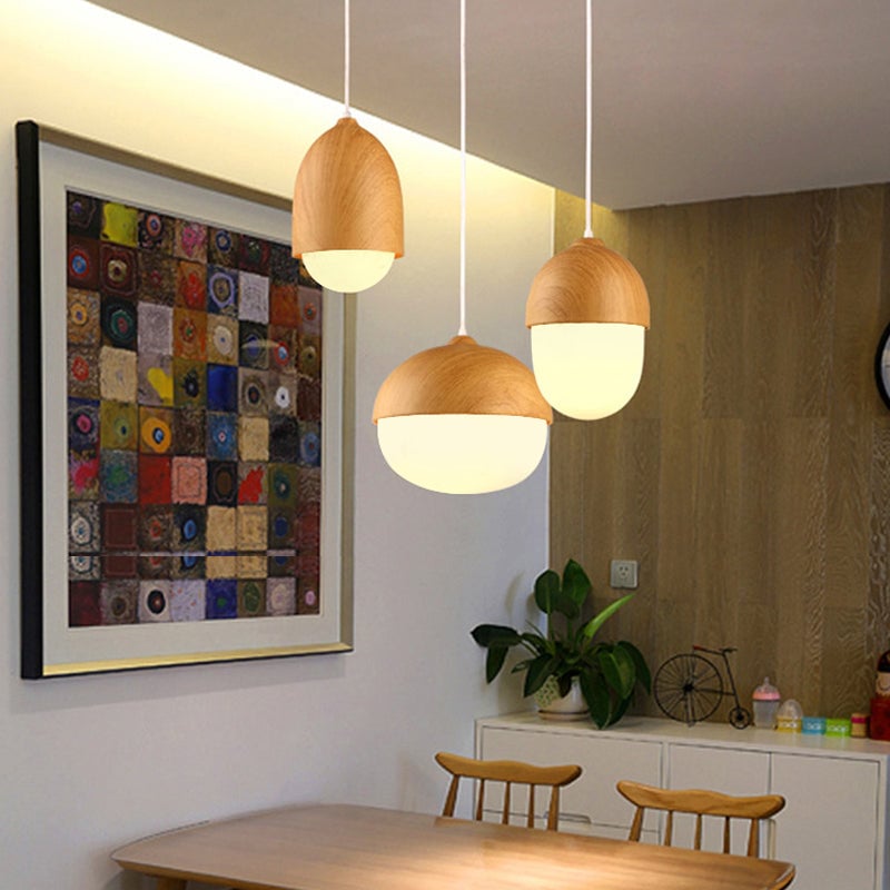 Nut Nordic Creative Glass Pendant Light