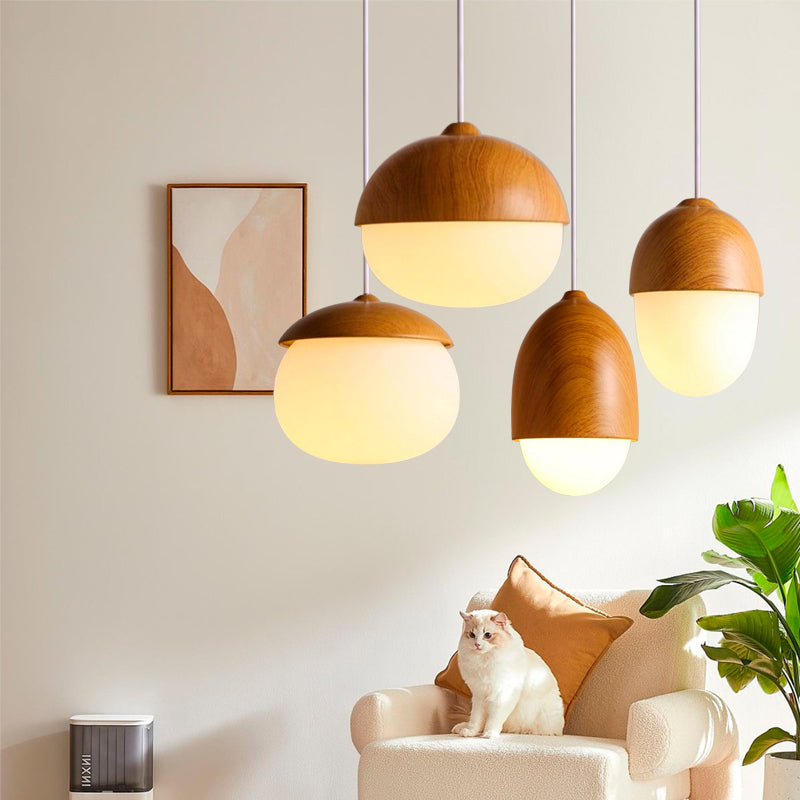 Nut Nordic Creative Glass Pendant Light