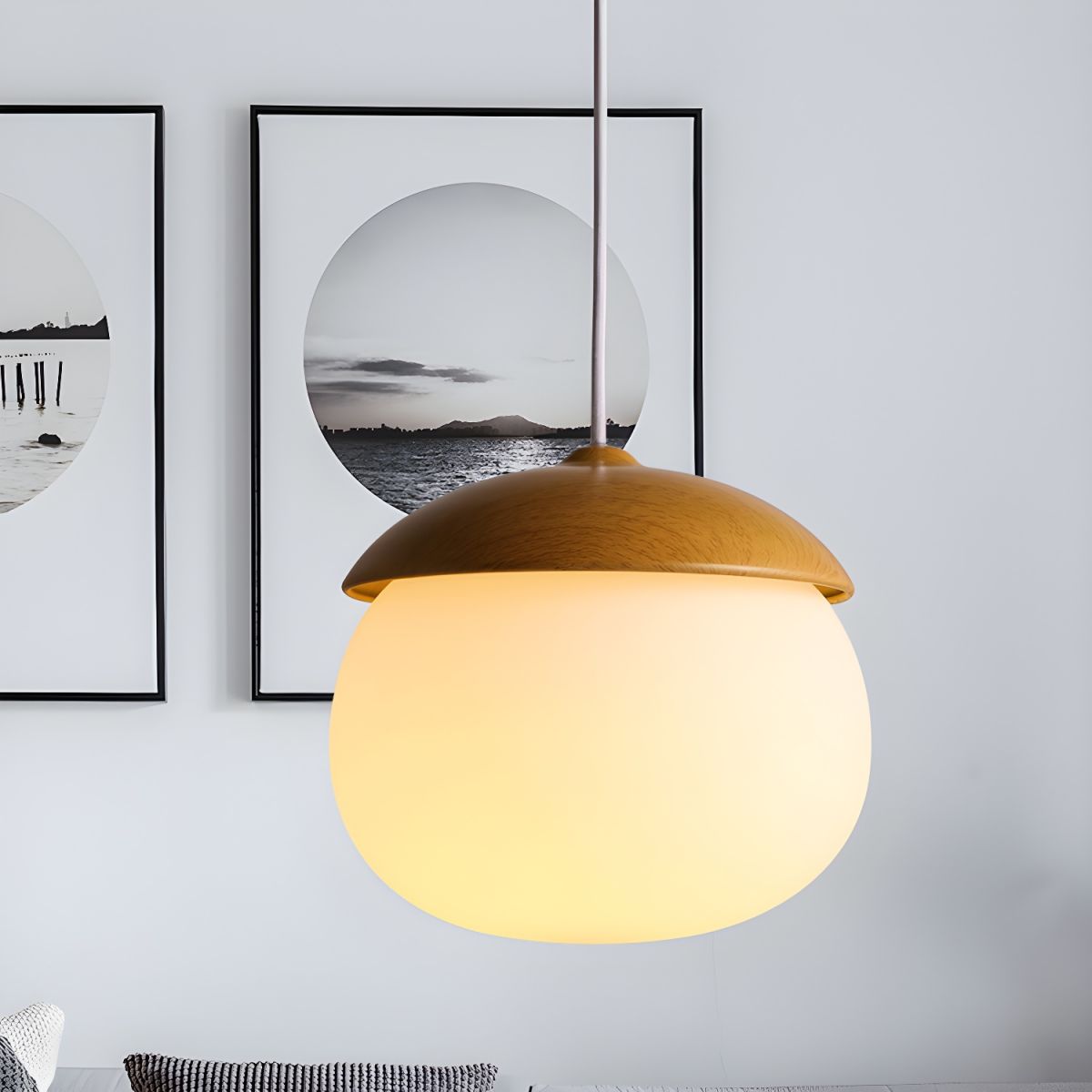 Nut Nordic Creative Glass Pendant Light