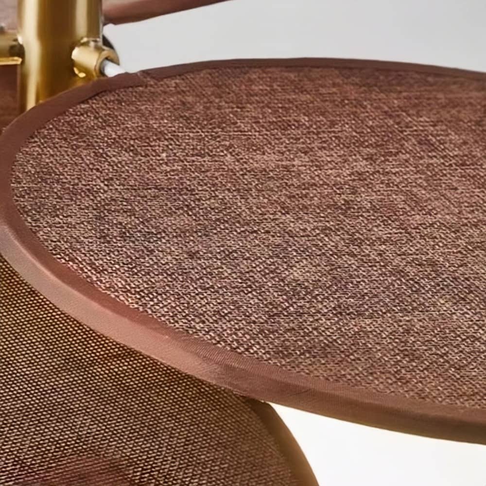Rattan Petal Rustic Pendant Light over Dining Table