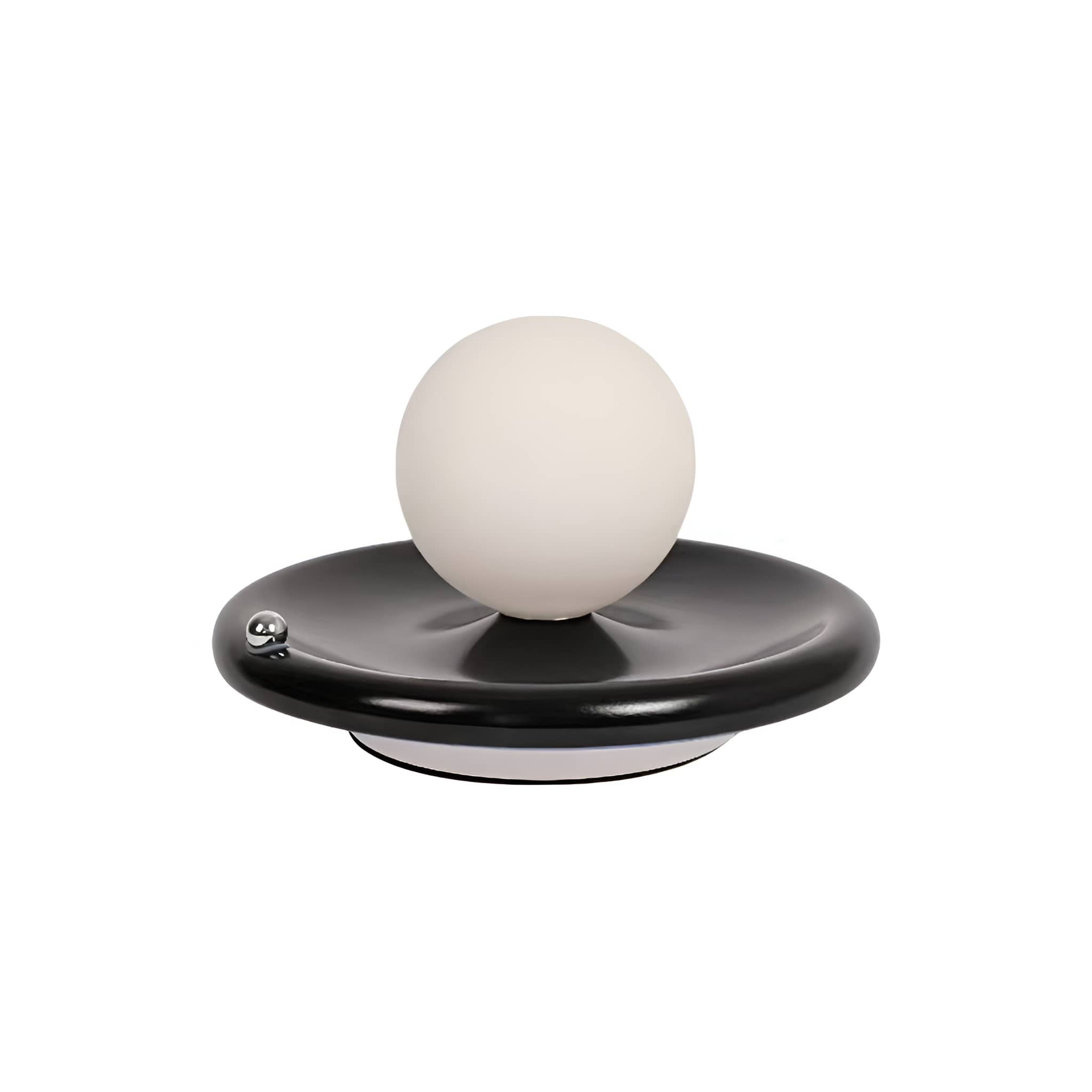 Rechargeable Iron Glass Spherical Table Lamp