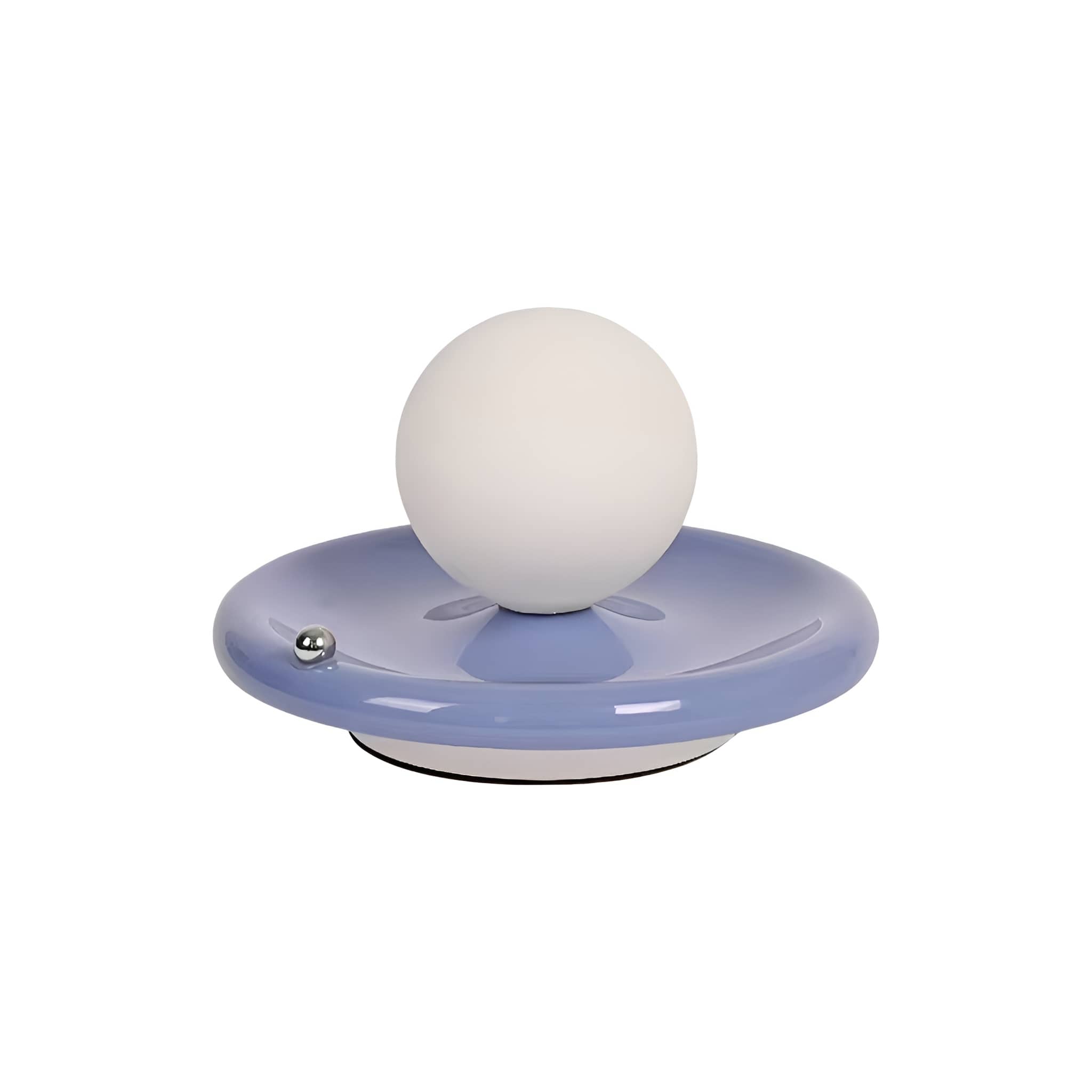 Rechargeable Iron Glass Spherical Table Lamp