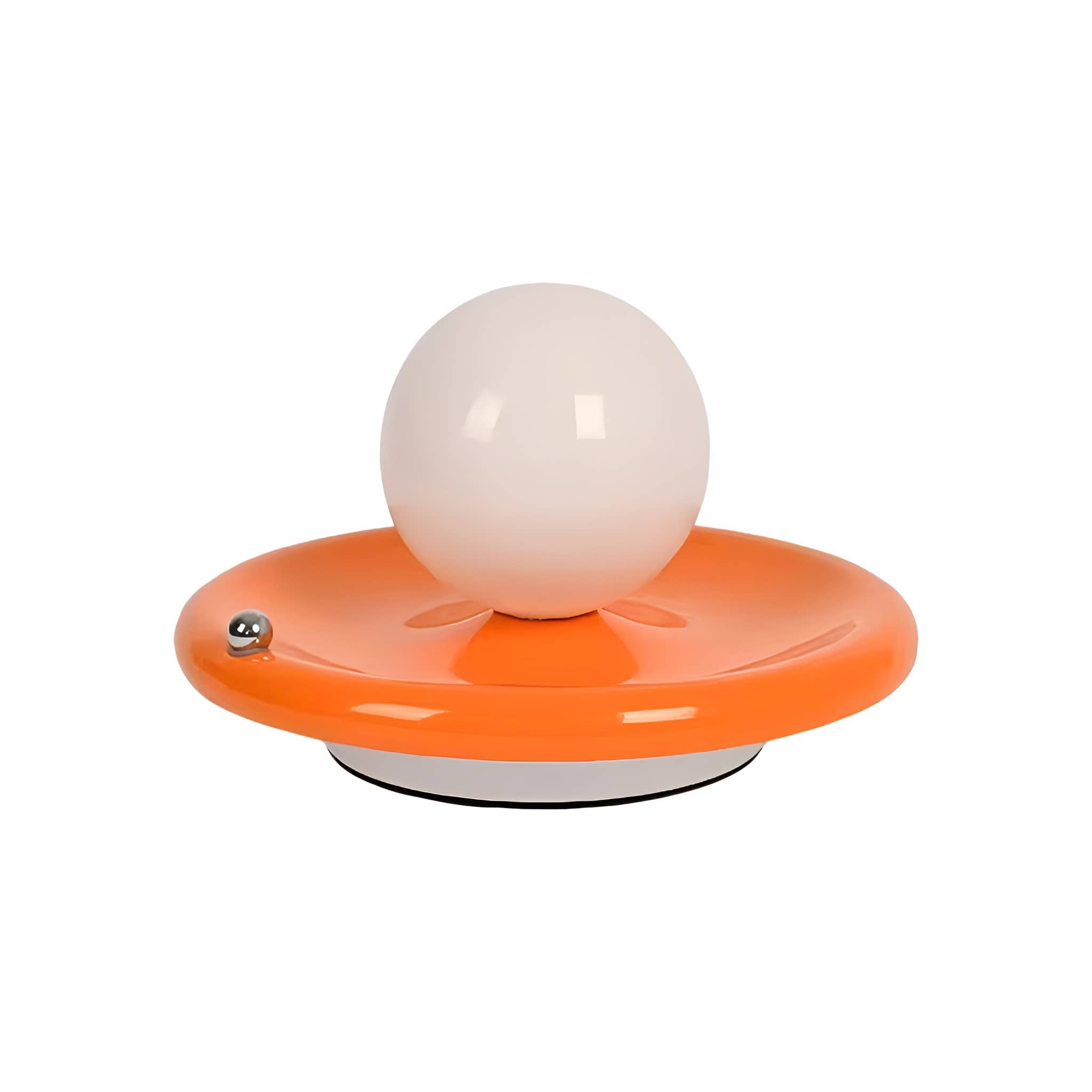 Rechargeable Iron Glass Spherical Table Lamp