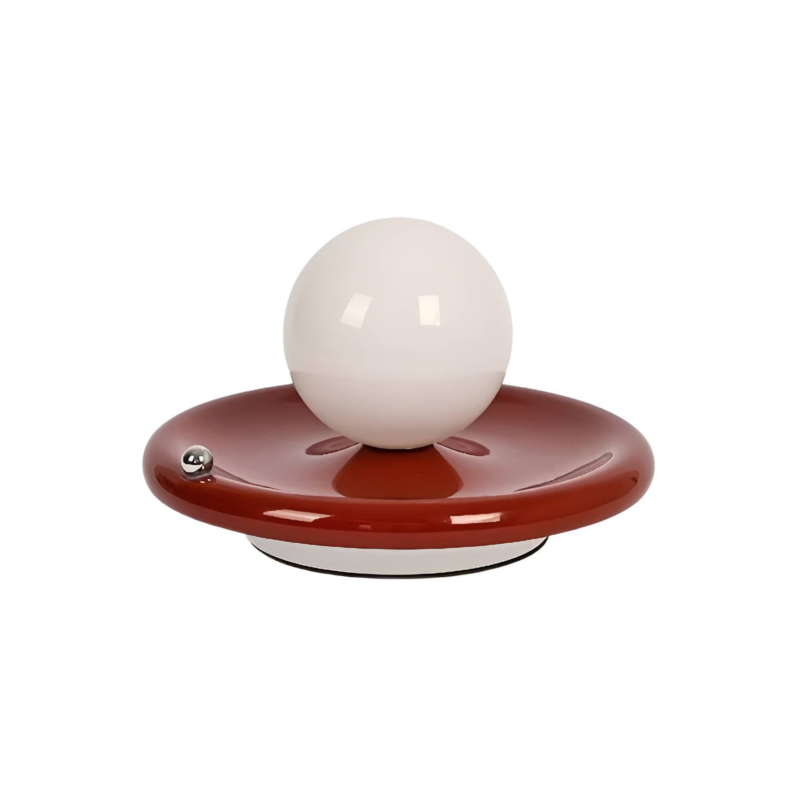 Rechargeable Iron Glass Spherical Table Lamp