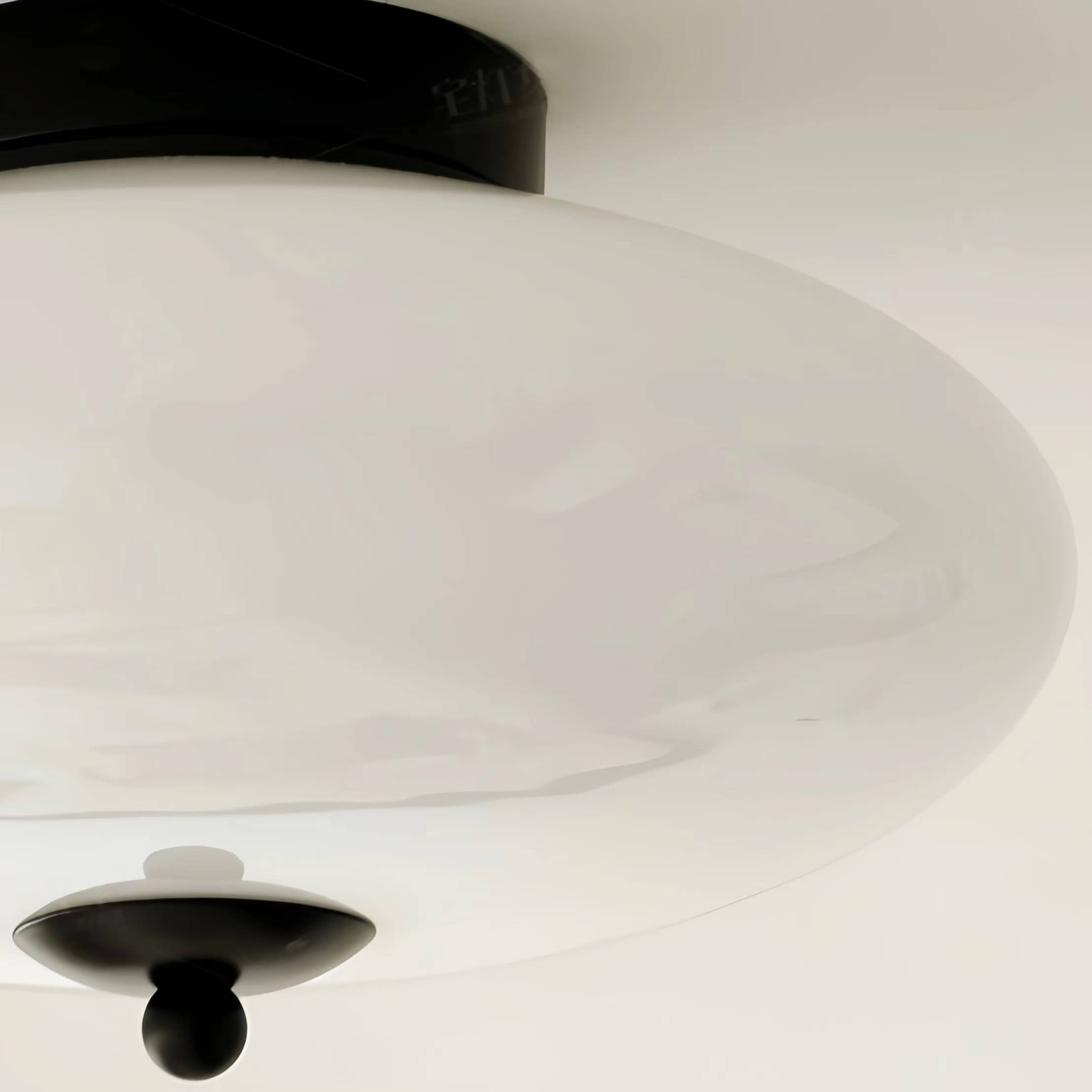 Retro Bauhaus Dome Glass Ceiling Light