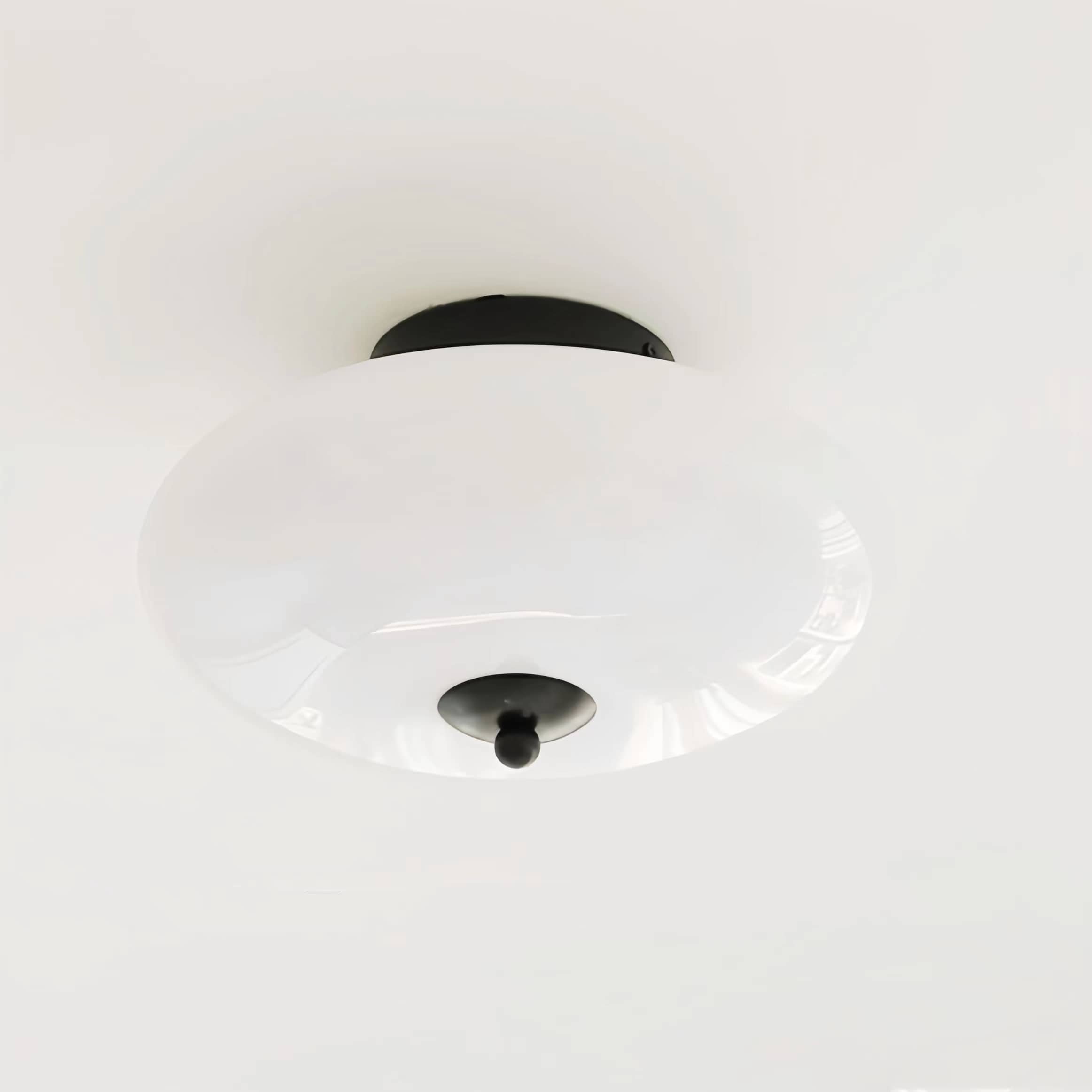 Retro Bauhaus Dome Glass Ceiling Light