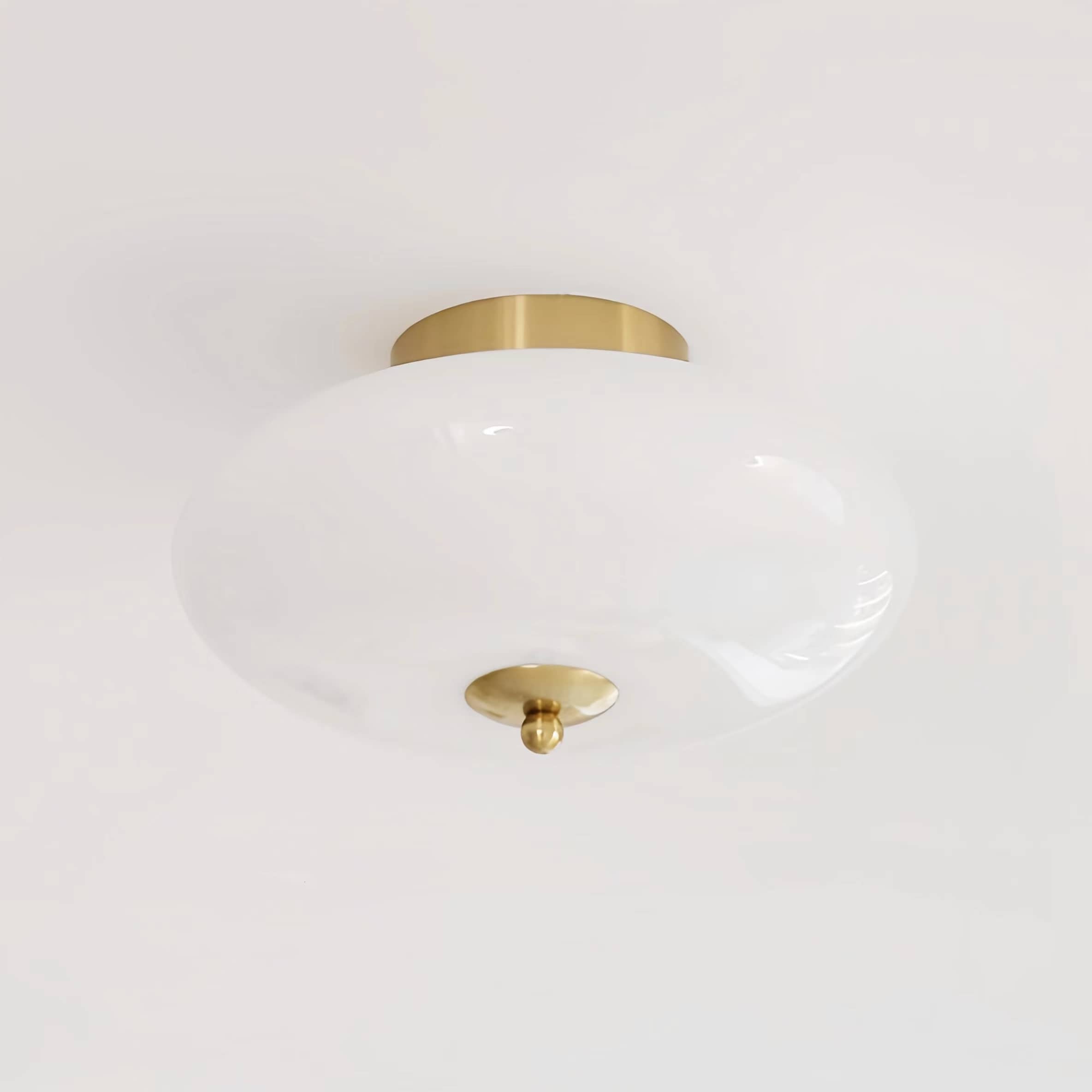 Retro Bauhaus Dome Glass Ceiling Light