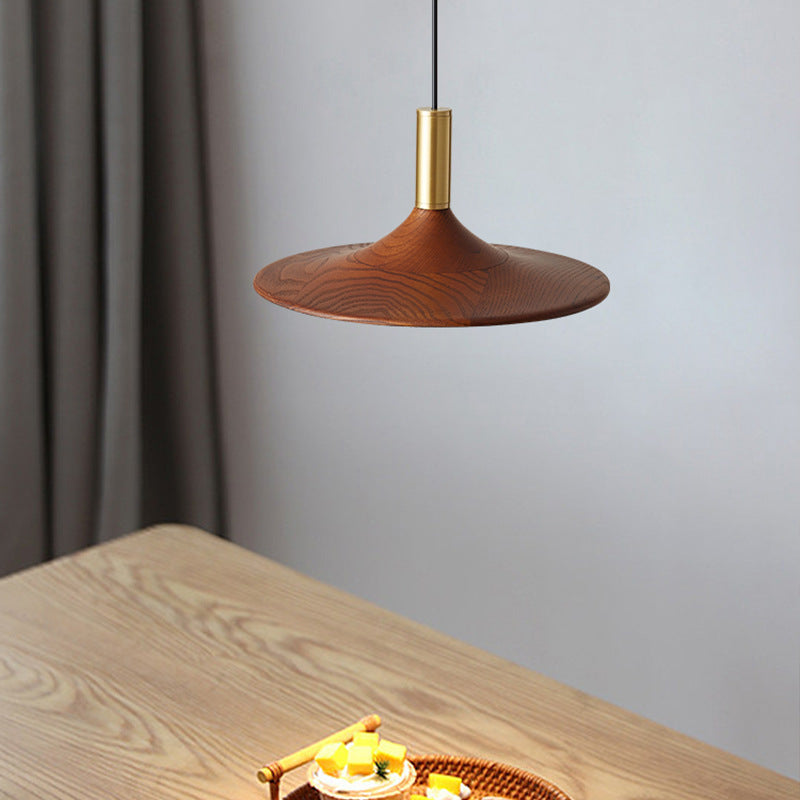 Retro Minimalist Flying Saucer Metal Pendant Light