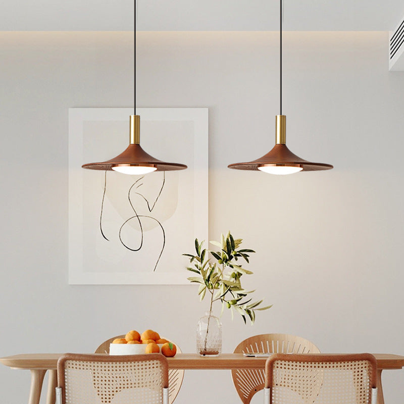Retro Minimalist Flying Saucer Metal Pendant Light