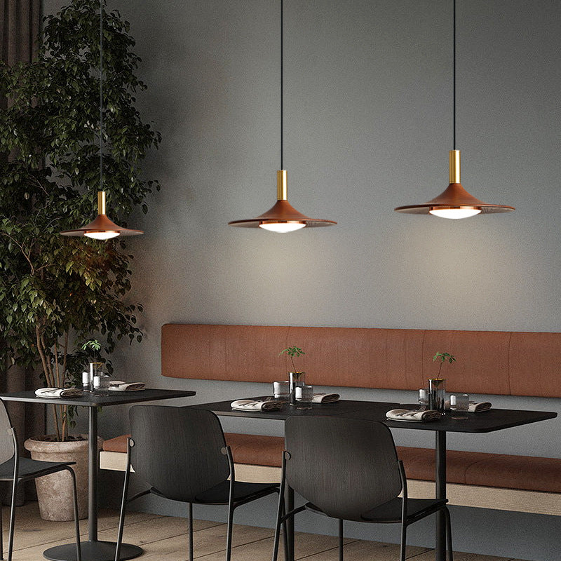 Retro Minimalist Flying Saucer Metal Pendant Light