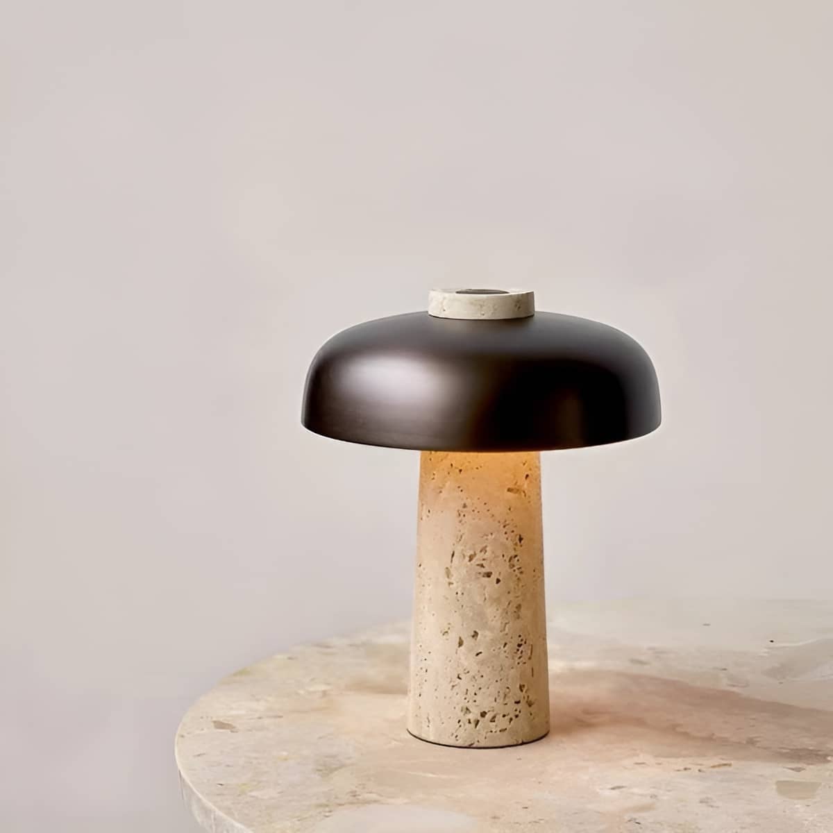 Lampe de bureau minimaliste rétro en pierre naturelle