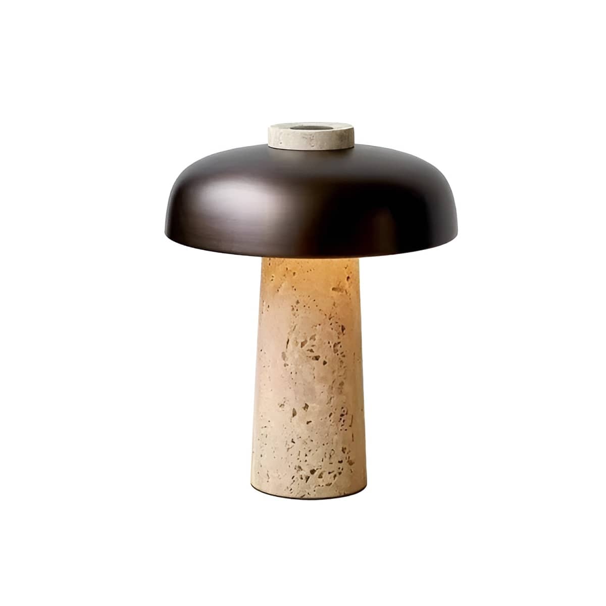 Lampe de bureau minimaliste rétro en pierre naturelle