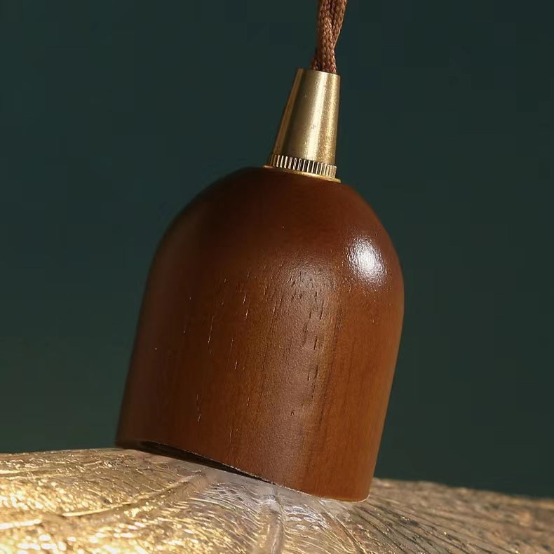 Decorative Leaf Clear Glass Pendant Light