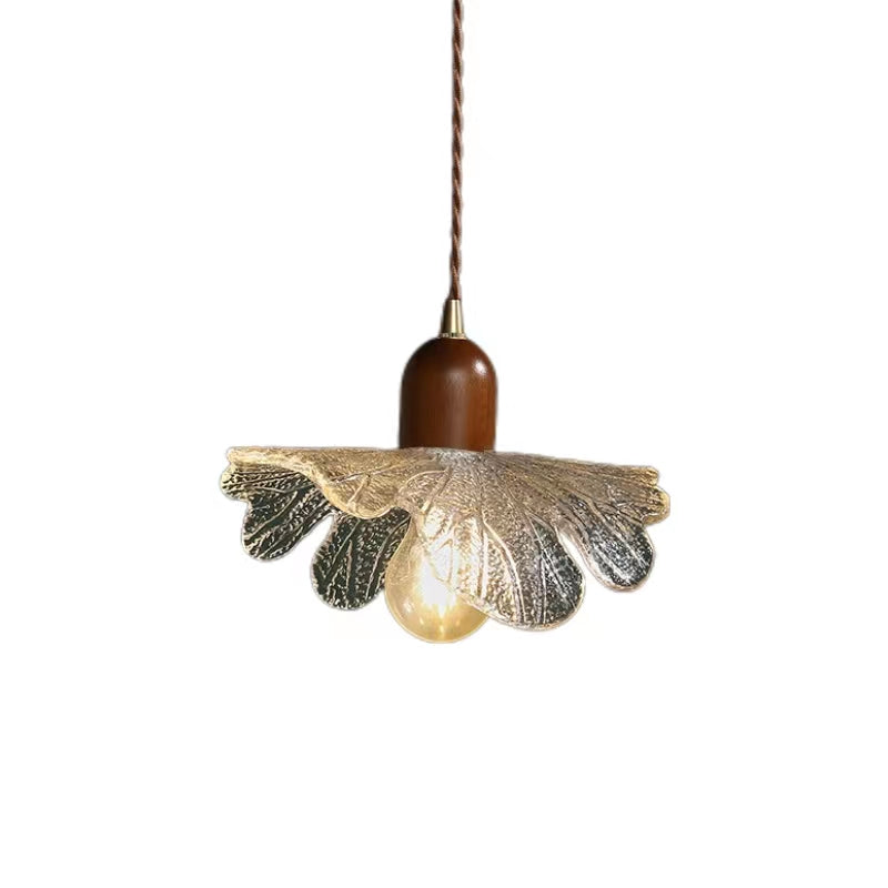 Decorative Leaf Clear Glass Pendant Light