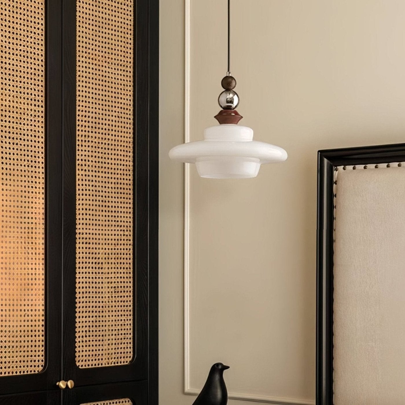 Retro Bauhaus UFO Glass Pendant Light
