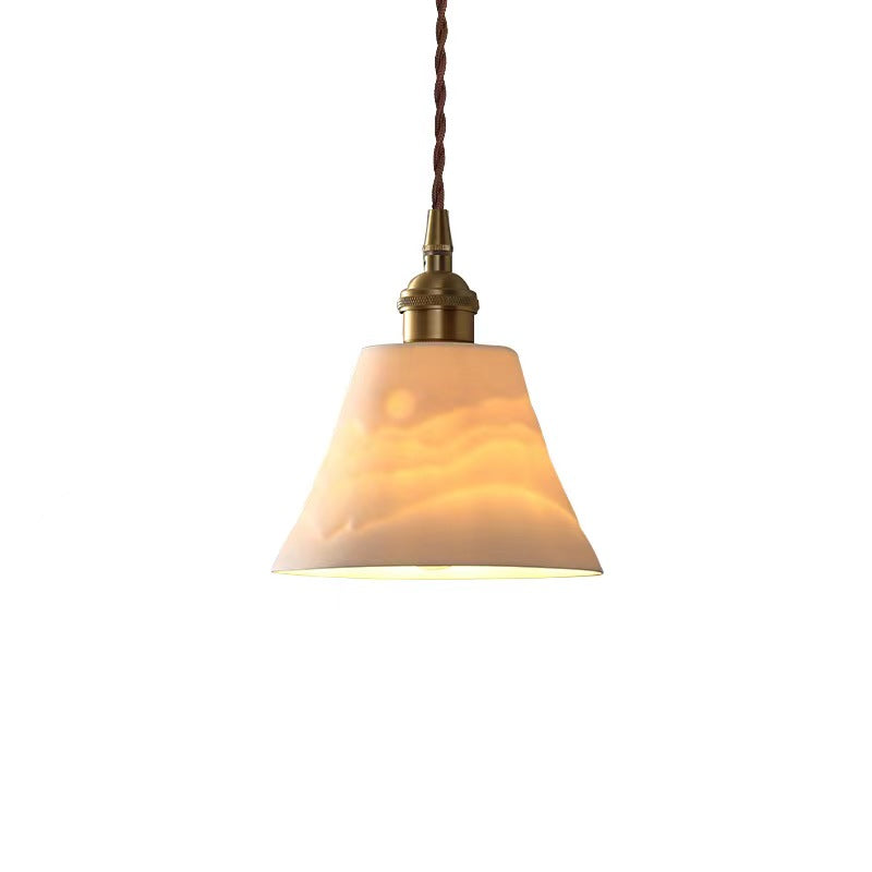 Retro Classic White Ceramic Pendant Light