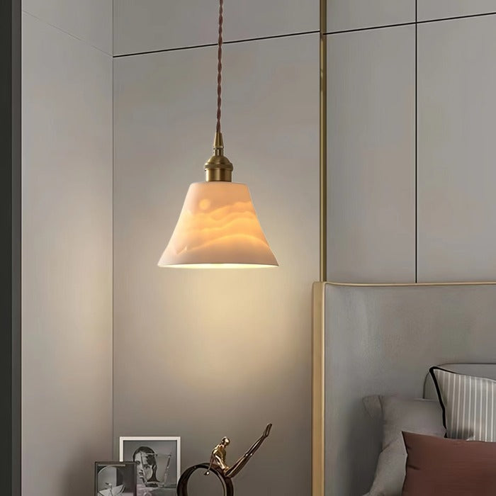 Retro Classic White Ceramic Pendant Light