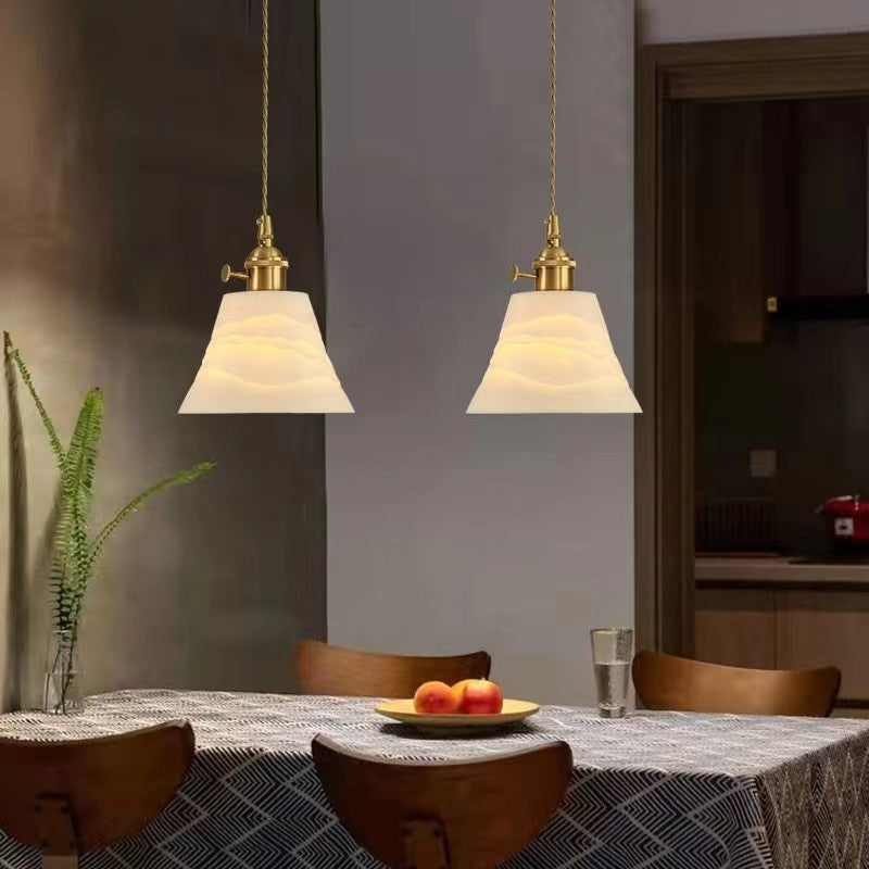 Retro Classic White Ceramic Pendant Light