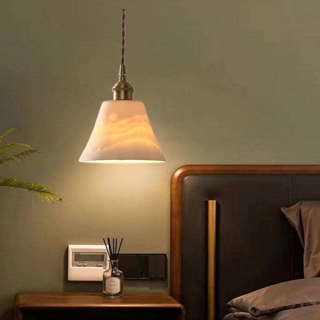 Retro Classic White Ceramic Pendant Light