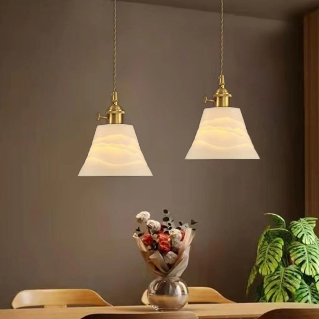 Retro Classic White Ceramic Pendant Light