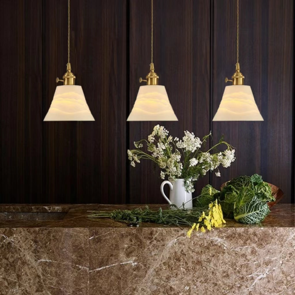 Retro Classic White Ceramic Pendant Light