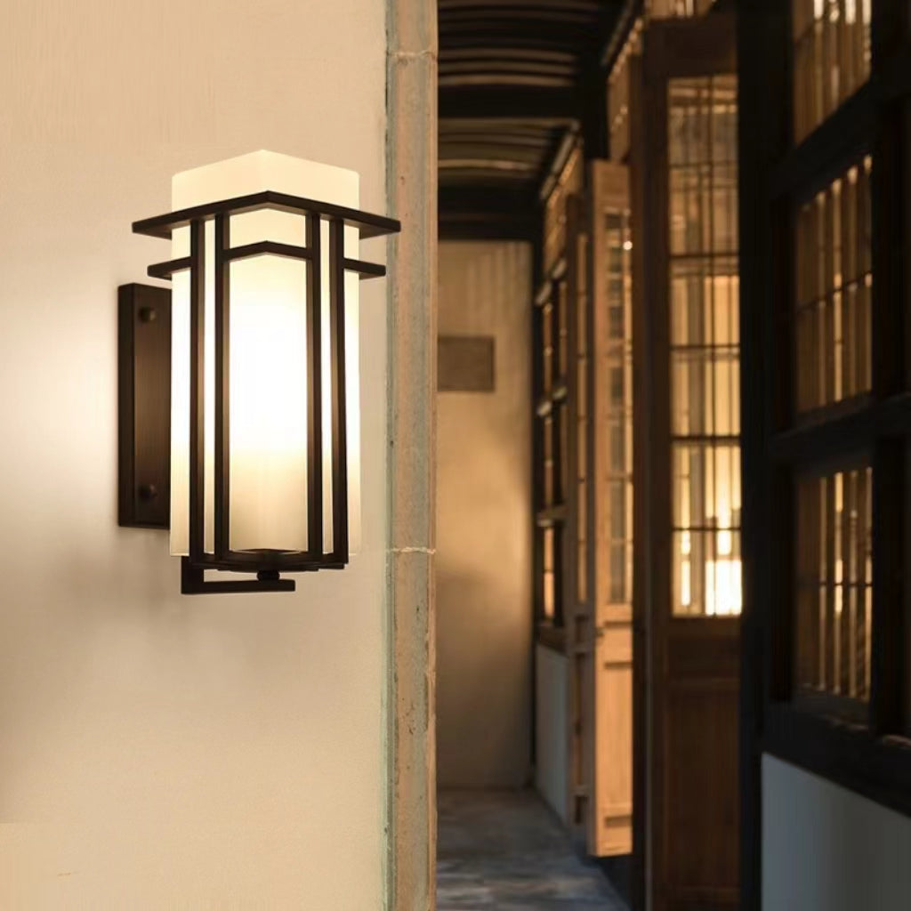 Retro Japanese Style Outdoor Wall Light