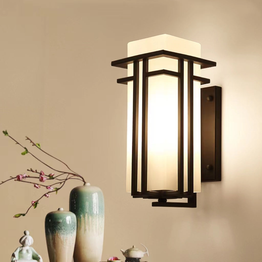 Retro Japanese Style Outdoor Wall Light
