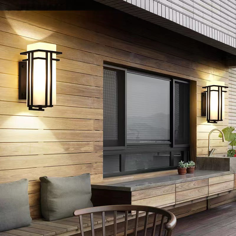 Retro Japanese Style Outdoor Wall Light