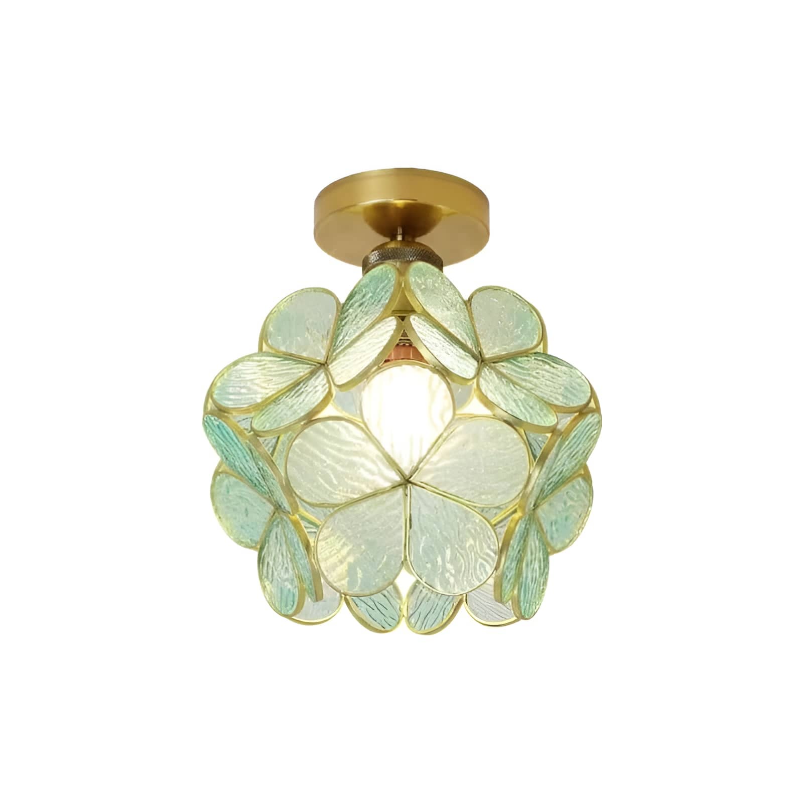 Romantic Flower Petal Glass Ceiling Light