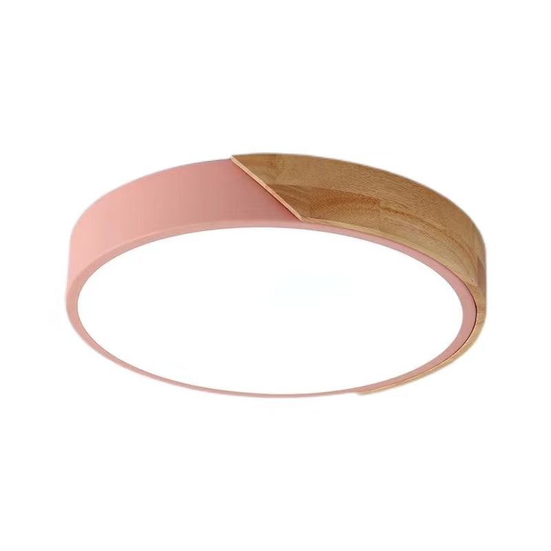 Scandinavian Macaron Round LED Ceiling Light
