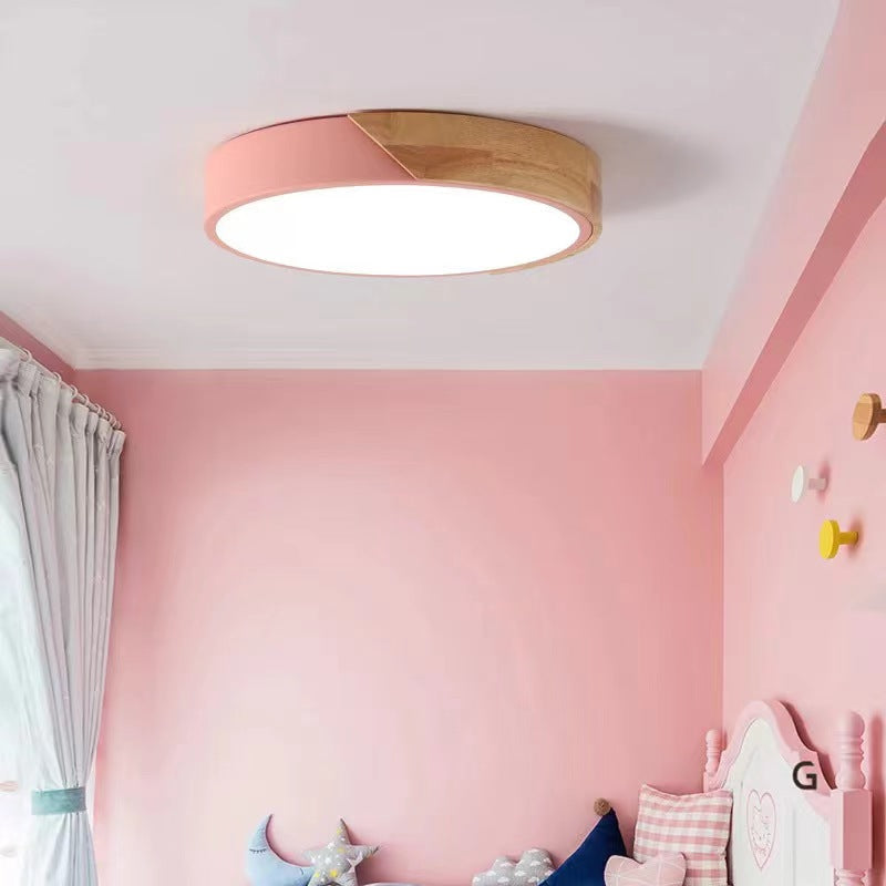 Scandinavian Macaron Round LED Ceiling Light