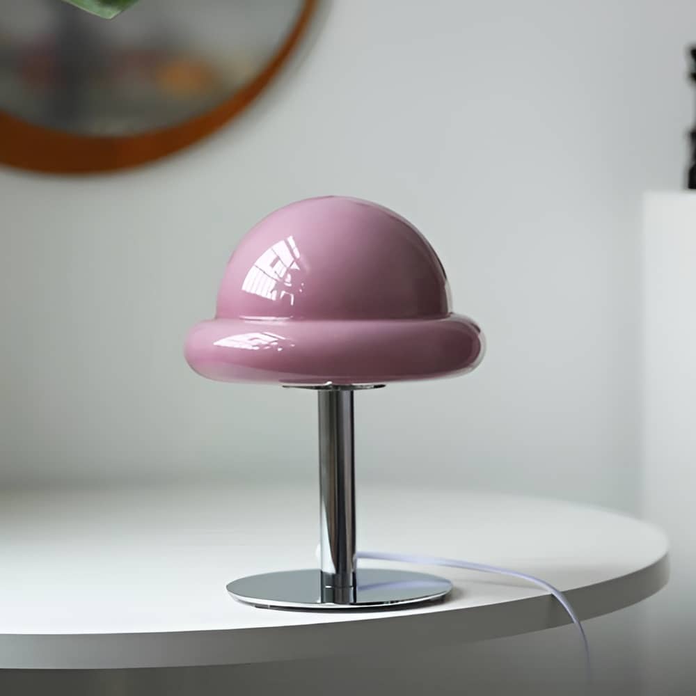 Bauhaus Glass Mushroom Table Lamp For Bedroom