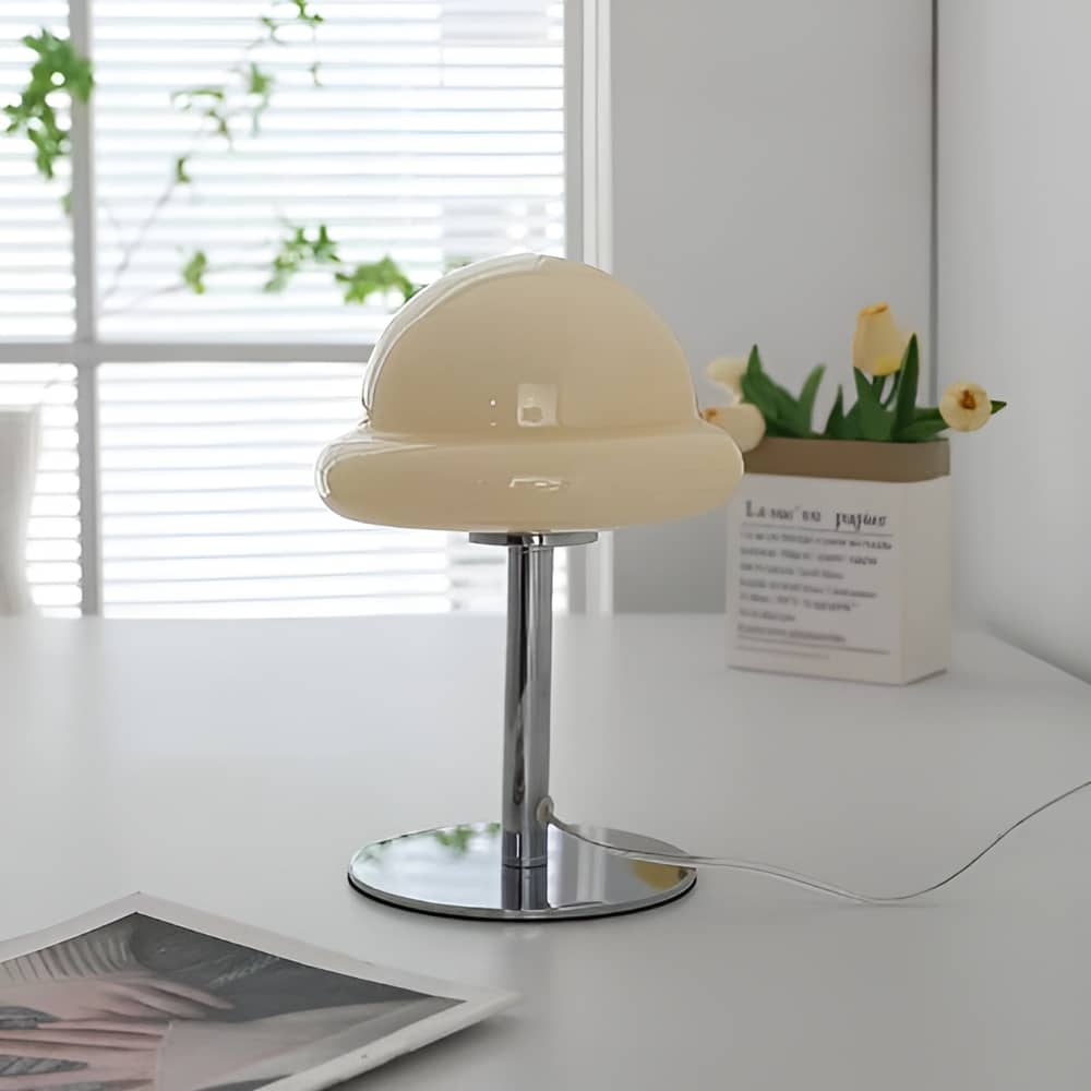 Bauhaus Glass Mushroom Table Lamp For Bedroom