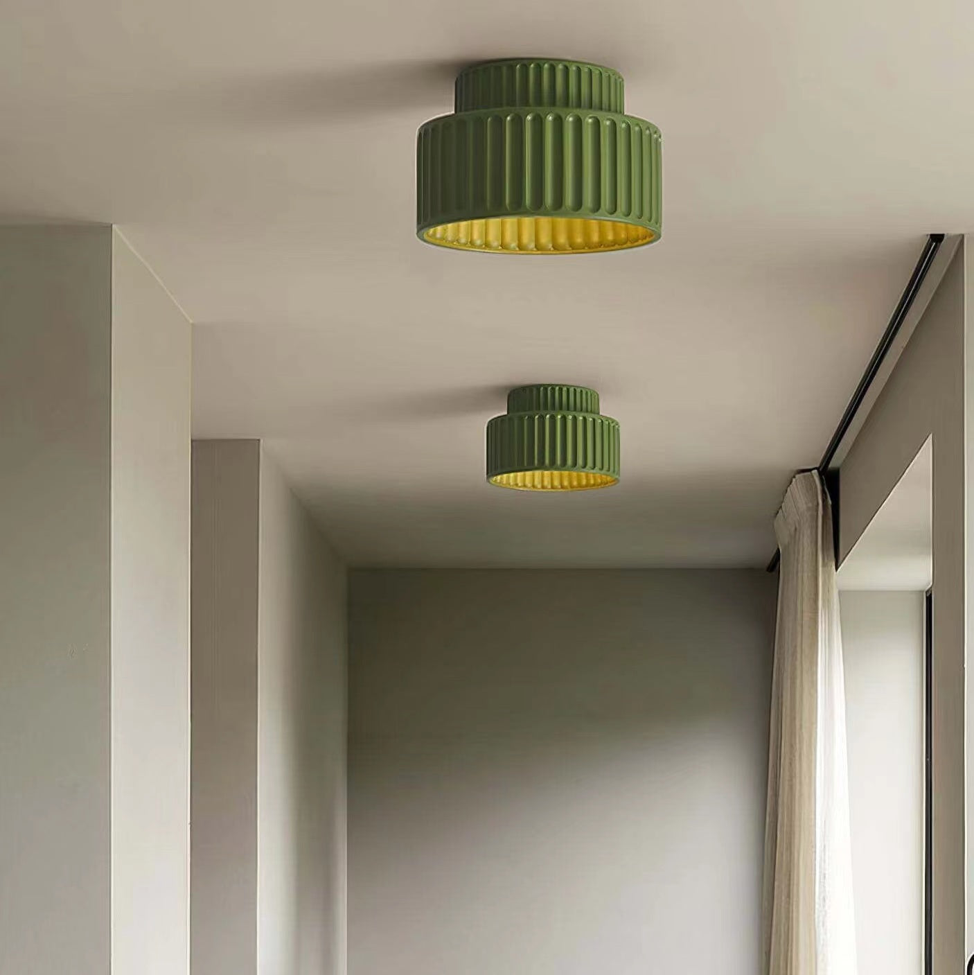 Japanese Style Resin Cylinder Ceiling Light