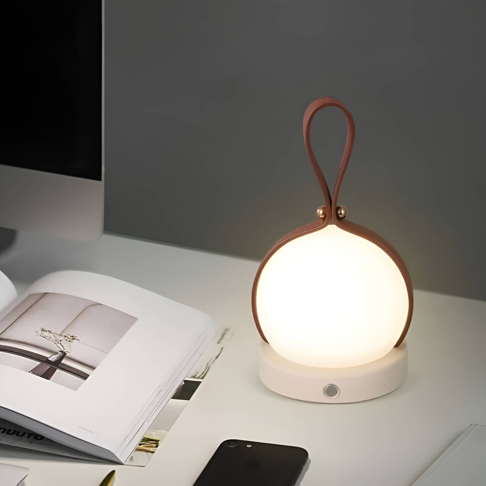 Small Lantern LED Rechargeable Table Lamp