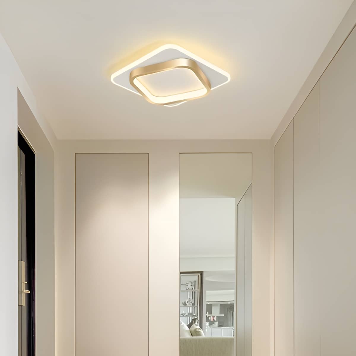 Small Geometric LED Modern Square Ceiling Light