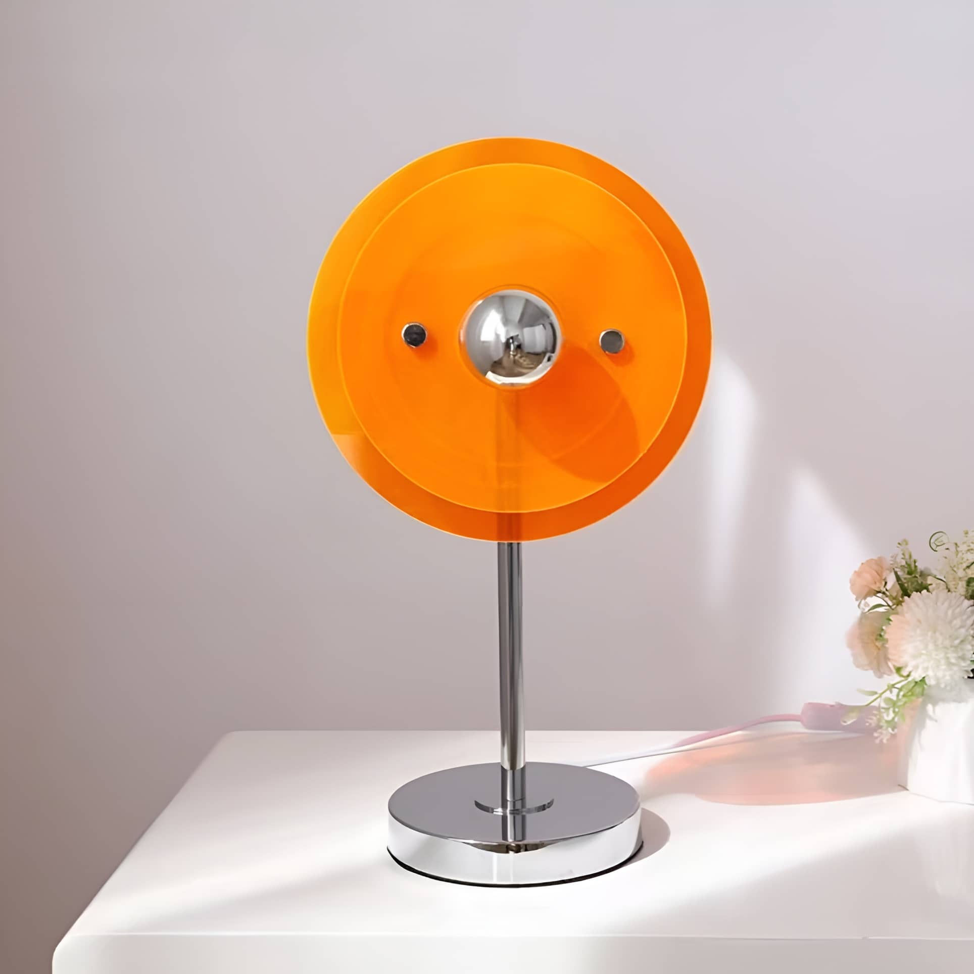 Space Age Ambient UFO Acrylic Table Lamp