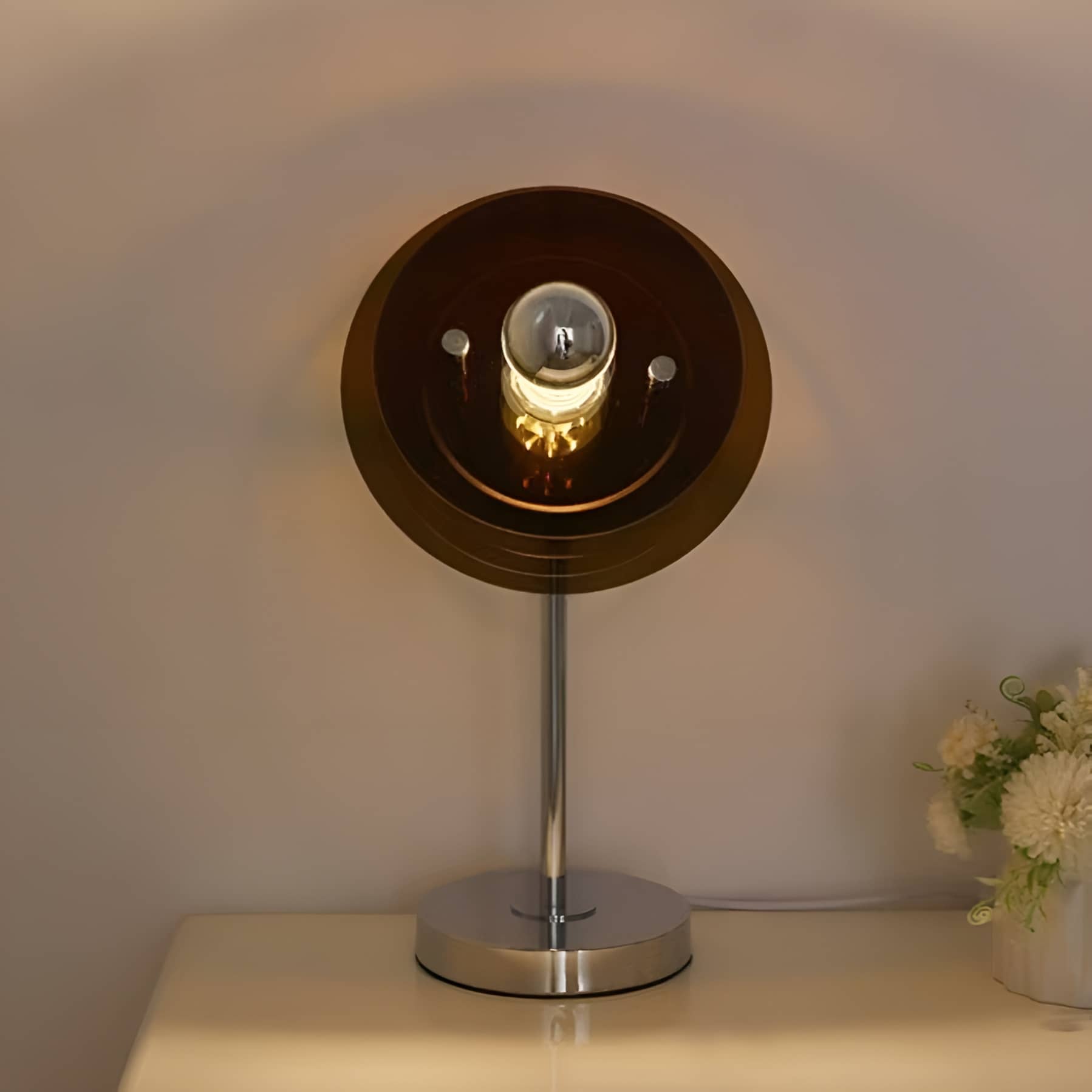 Space Age Ambient UFO Acrylic Table Lamp