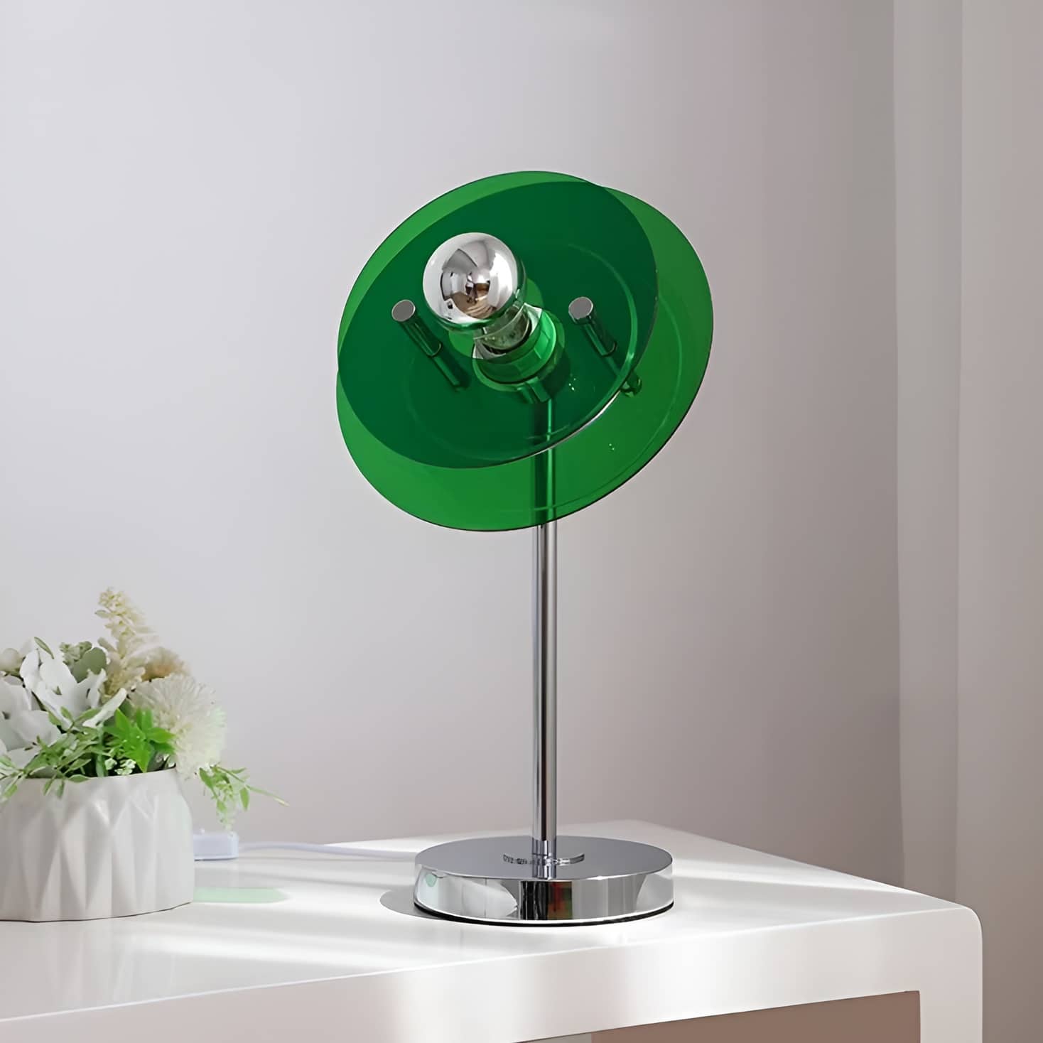 Space Age Ambient UFO Acrylic Table Lamp