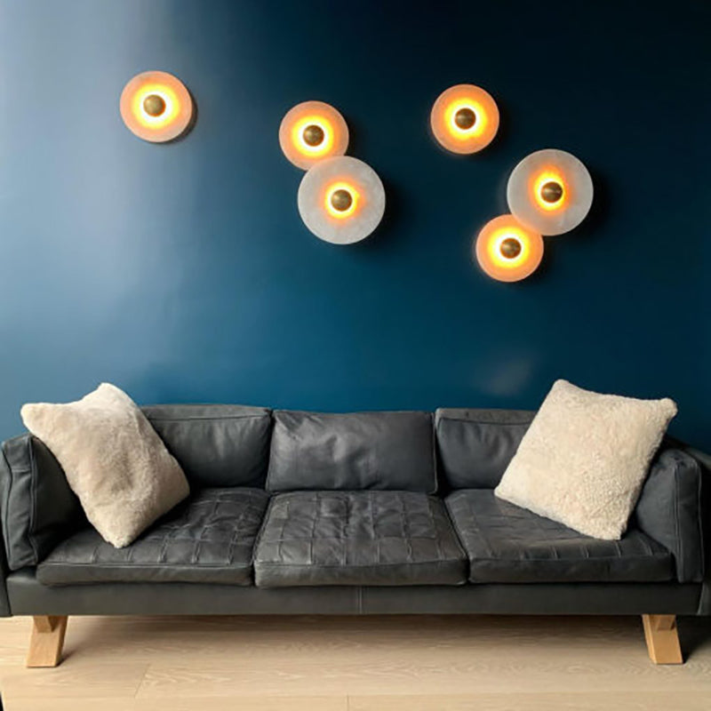 Marble Modern Minimalist Round Wall Light
