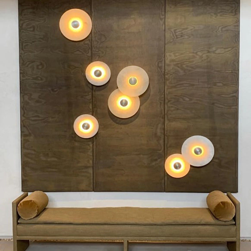 Marble Modern Minimalist Round Wall Light