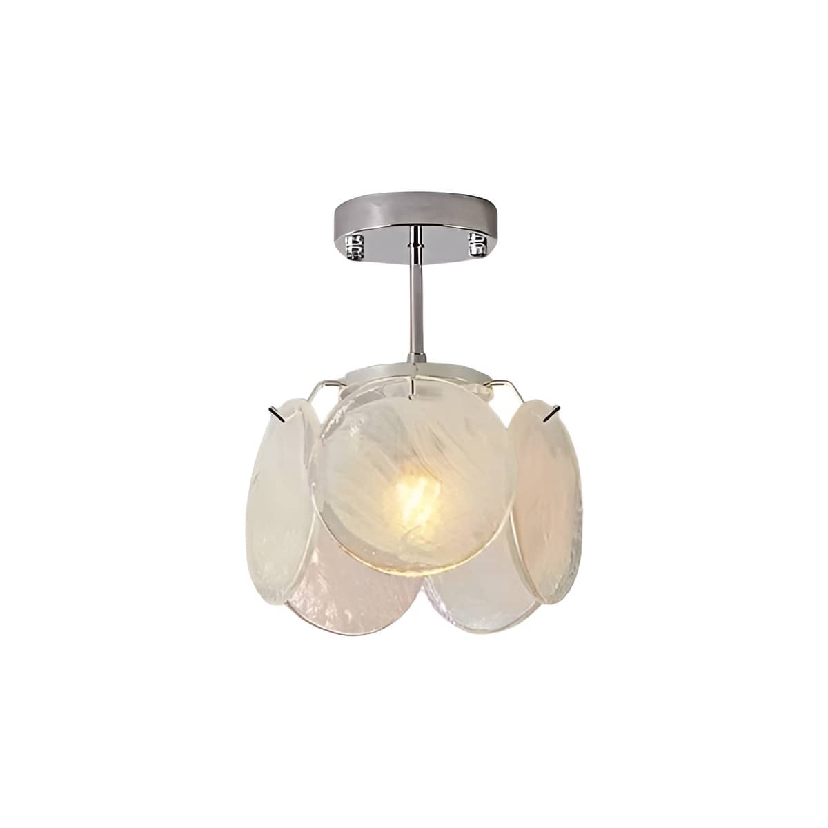Murano Glass Petal Art Nouveau Ceiling Light