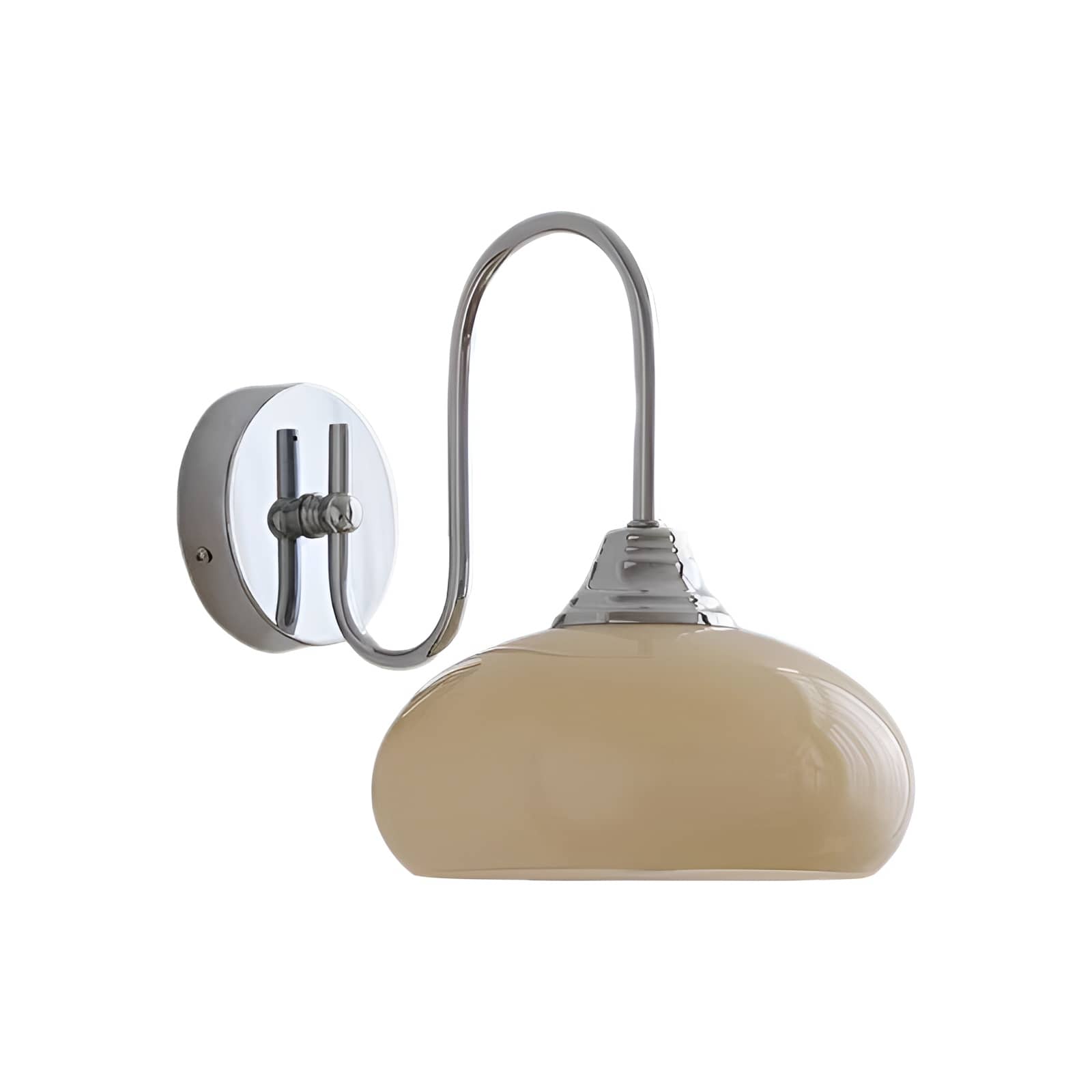 Vintage Bauhaus Glass Wall Light