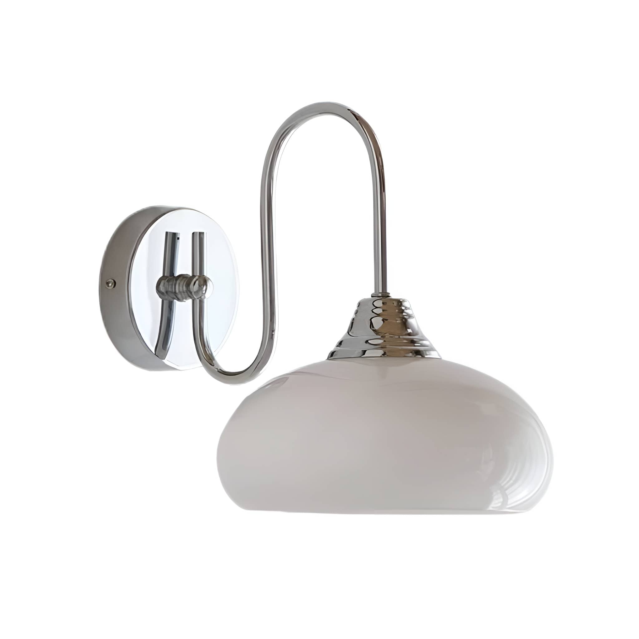 Vintage Bauhaus Glass Wall Light