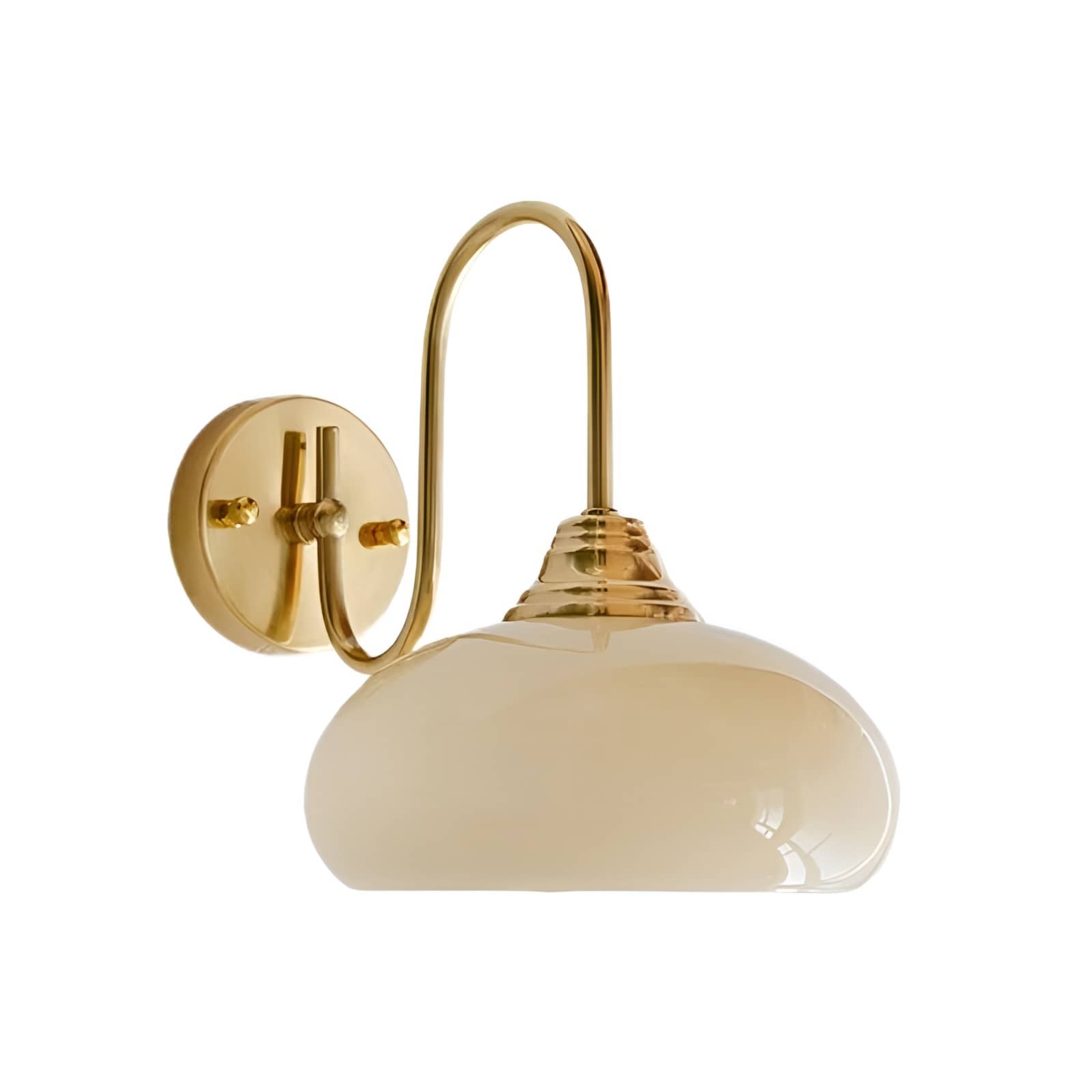 Vintage Bauhaus Glass Wall Light