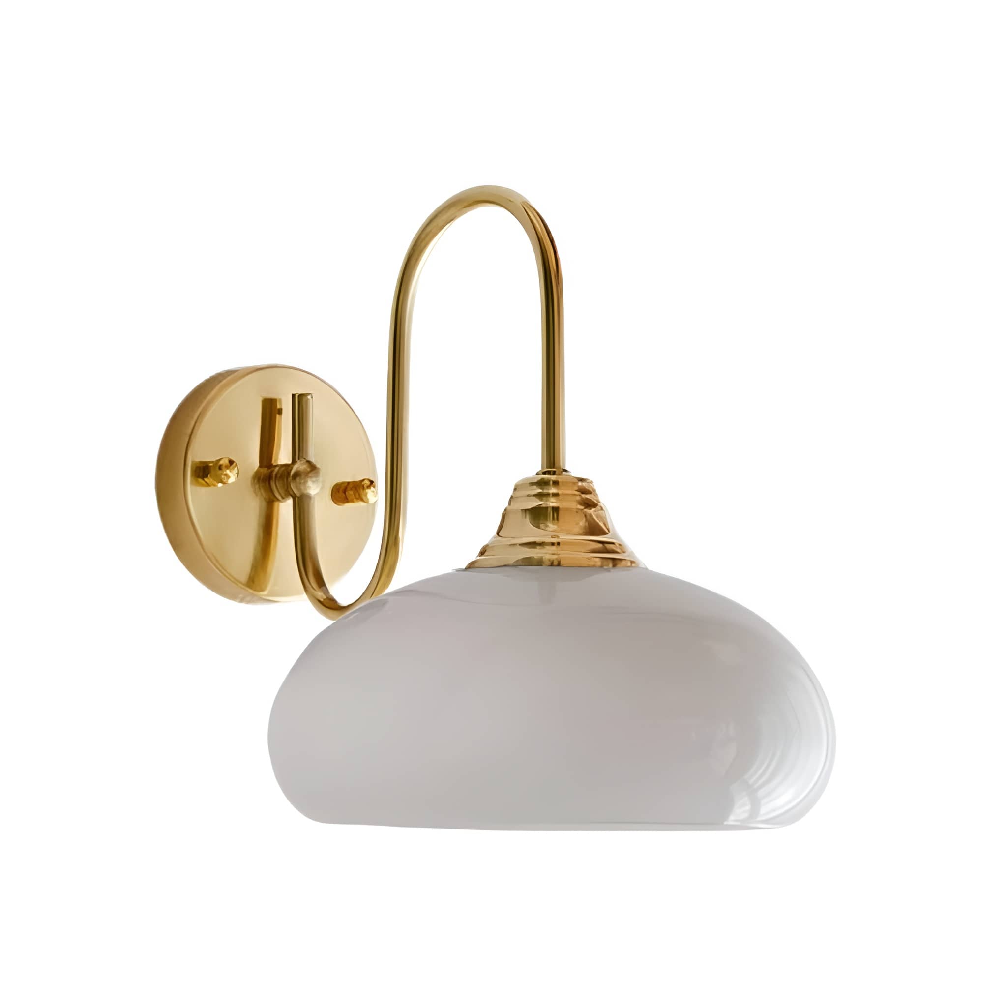 Vintage Bauhaus Glass Wall Light