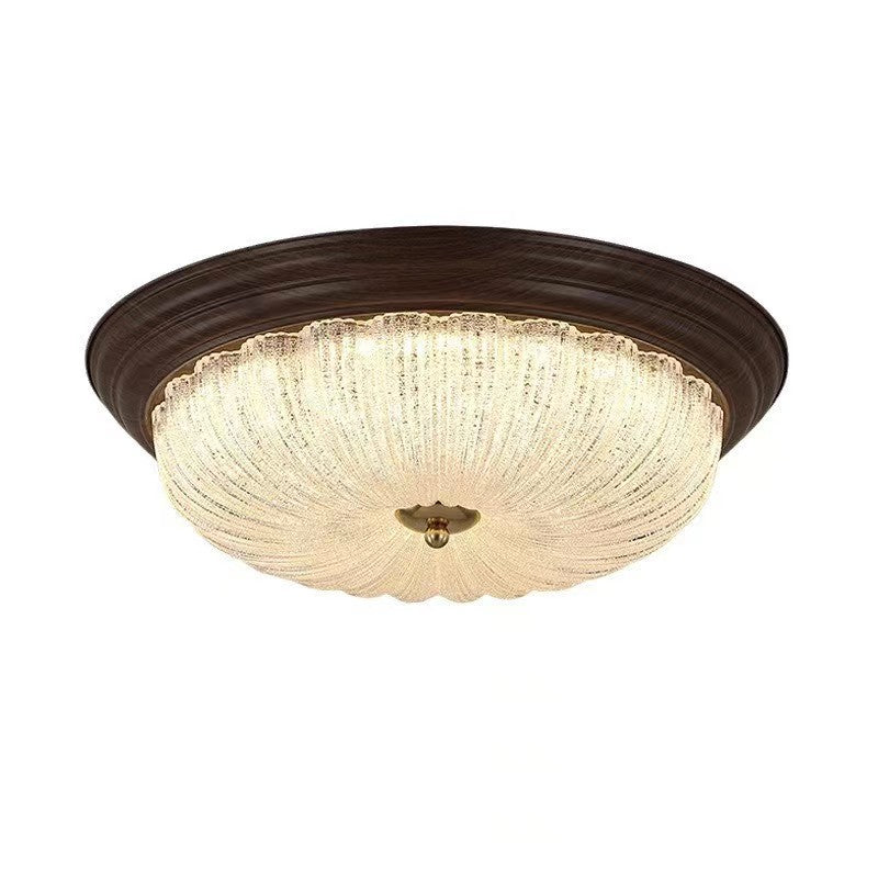 Vintage American Style Round Glass Ceiling Light