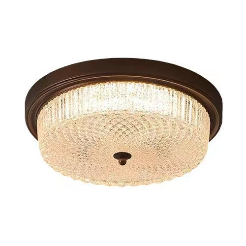 Vintage American Style Round Glass Ceiling Light