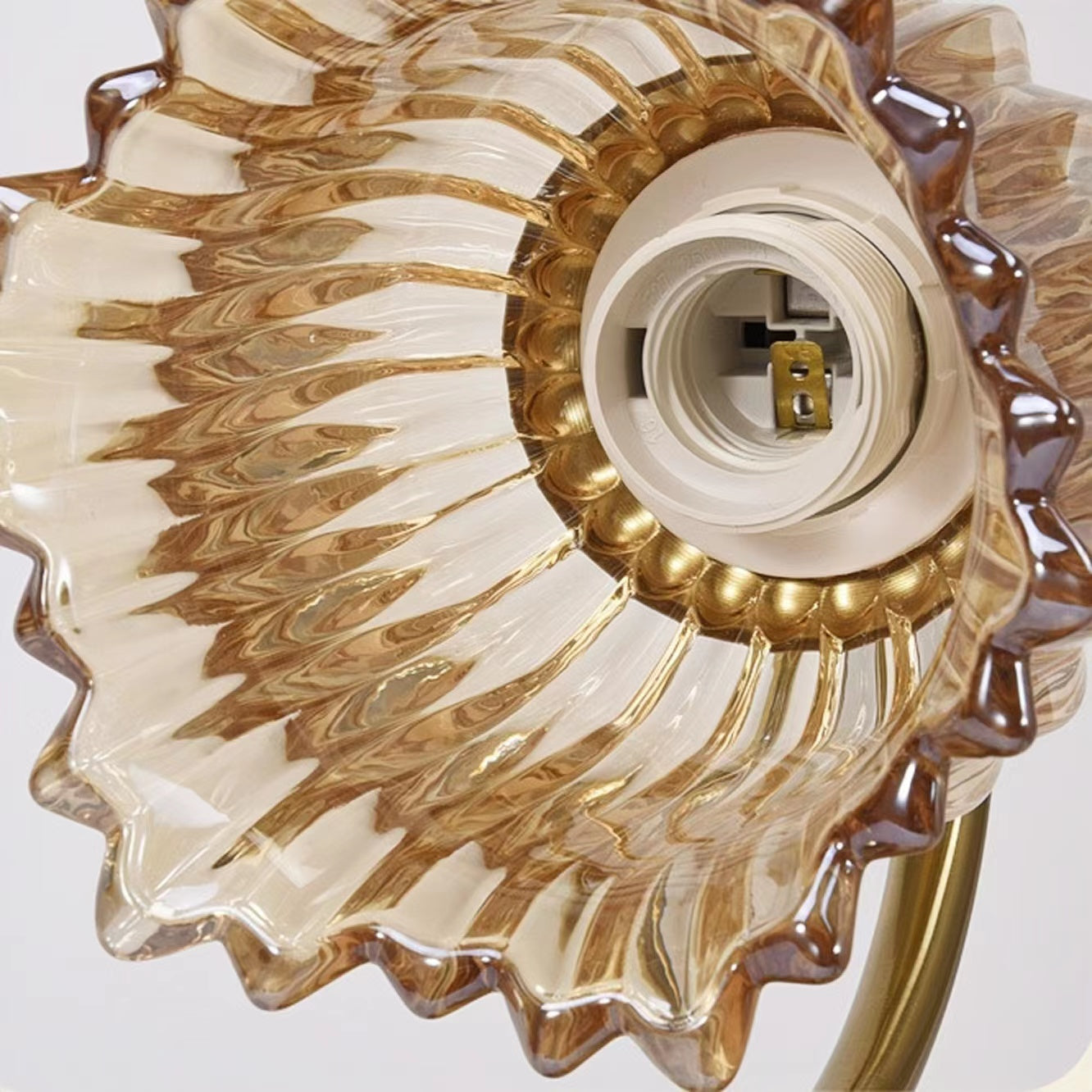 Classic Gold Arm Flower Wall Light