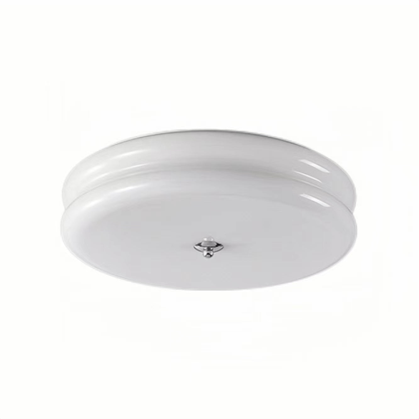 Vintage Bauhaus Cream Round Ceiling Light